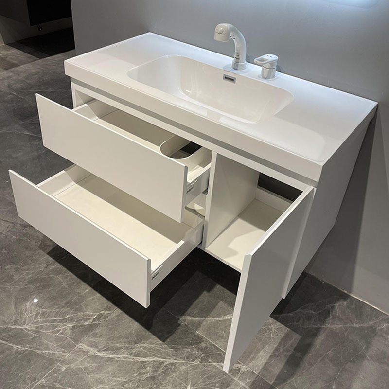 MR-MDF カーカスの素材 壁に装着された CAD/3D バスルームキャビネット