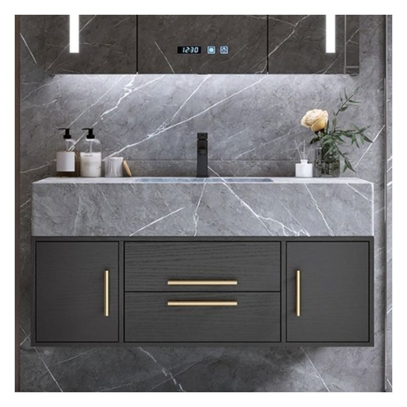 アパートデザインのためのEUROPEANデザインスタイルで人工クォーツトップ壁にマウントされた虚栄心