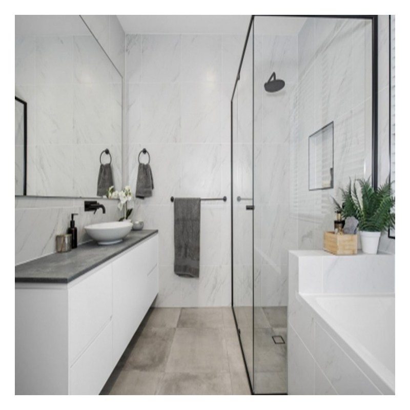 パーソナライズド カラー 高光沢 アクリル浴室 キャビネット ダブルシンクと壁マウント