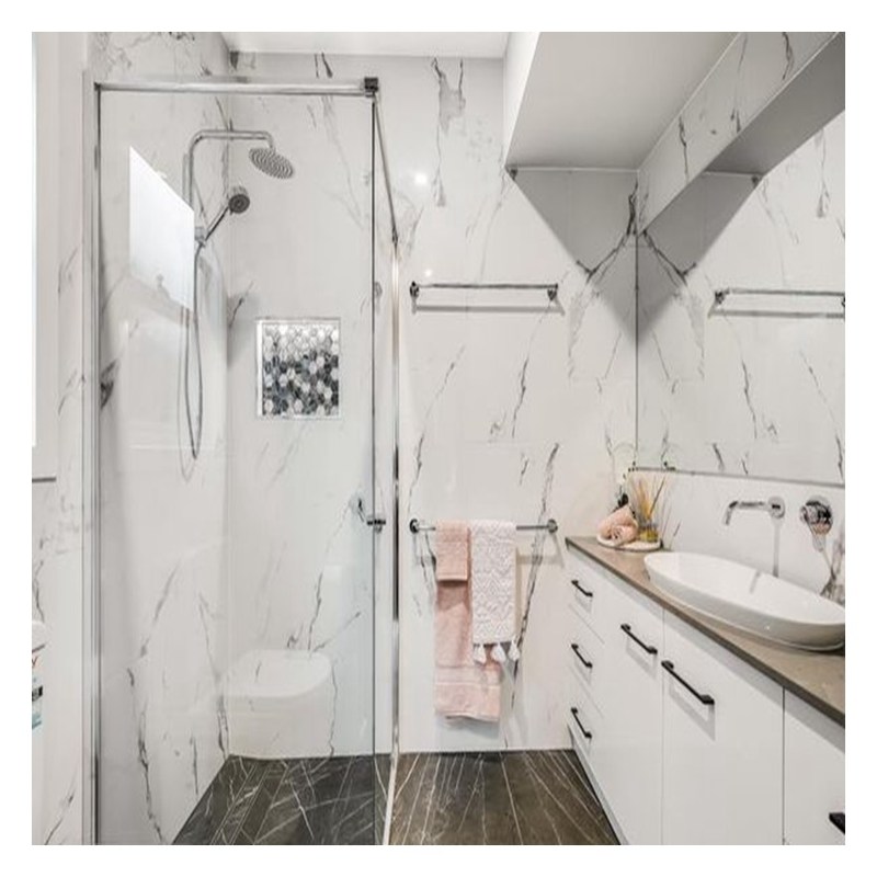 パーソナライズド カラー 高光沢 アクリル浴室 キャビネット ダブルシンクと壁マウント