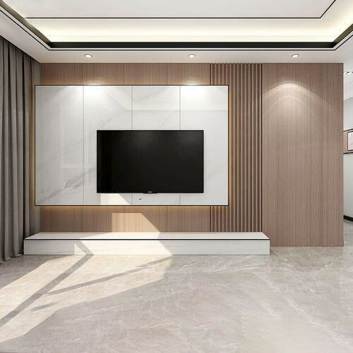 サイズをカスタマイズ テレビスタンド アパートの豪華家具のための現代デザイン壁ユニット