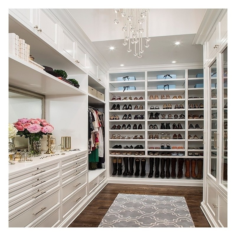 ヨーロッパ 固木 ウォーク イン クローゼット キャビネット 家庭用 寝室 セット 家具