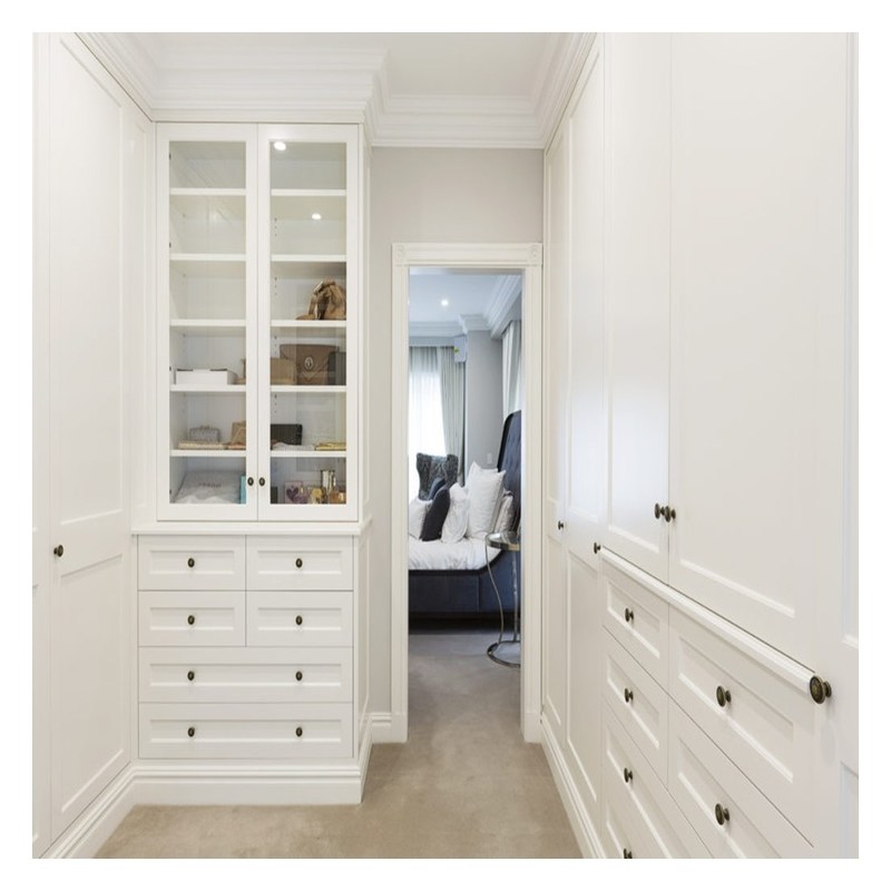 ヨーロッパ 固木 ウォーク イン クローゼット キャビネット 家庭用 寝室 セット 家具