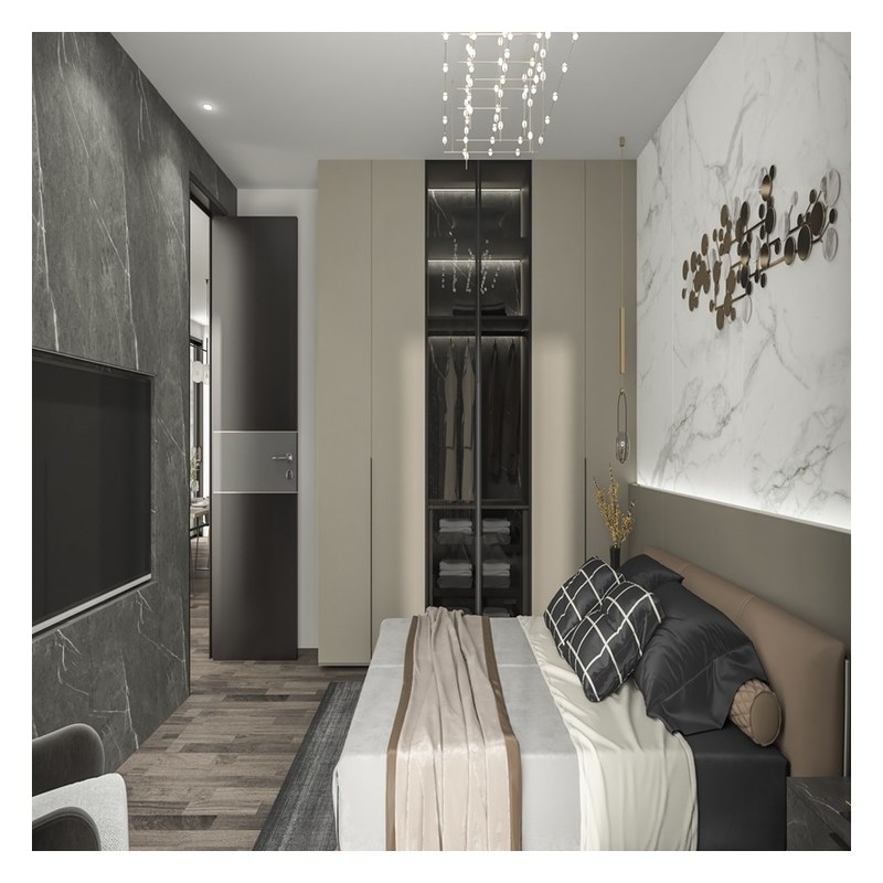 ヨーロッパ 固木 ウォーク イン クローゼット キャビネット 家庭用 寝室 セット 家具