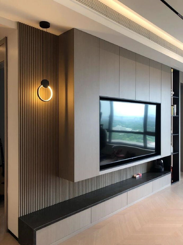 2022 ホーム インテリア 木製テレビキャビネット 収納機能とサイズをカスタマイズするスタンド