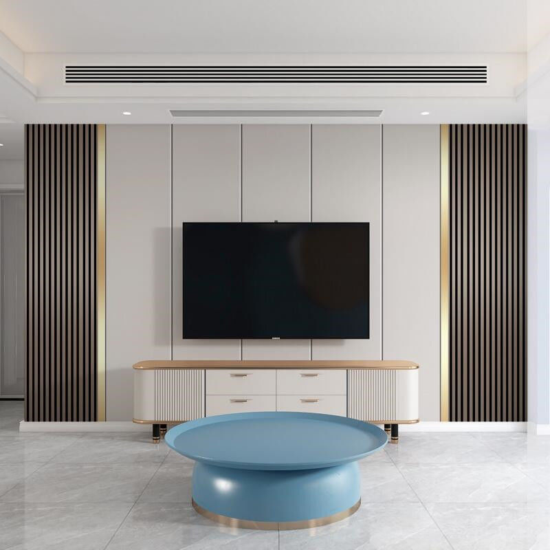 木造様式 PANEL リビングルーム テレビユニットとアパートの娯楽用コーヒーテーブルセット