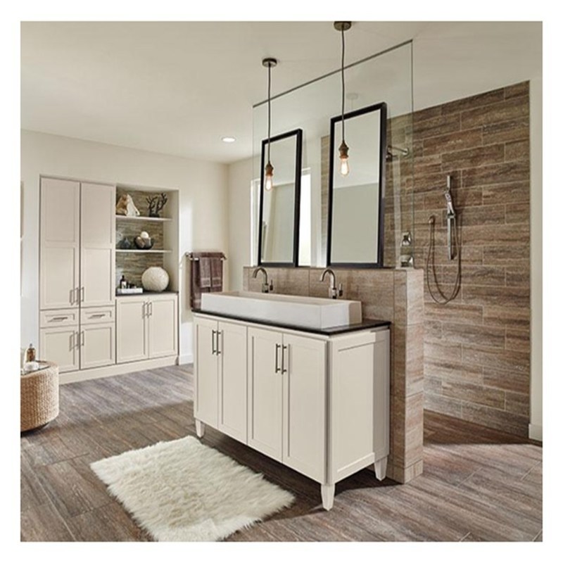 シャイカースタイル ホワイトラック 超防水 大型 バスルーム キャビネット バニティ コンボ