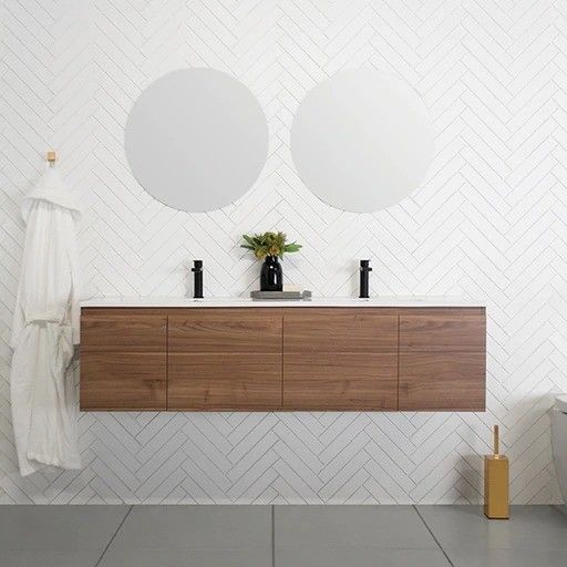 LED鏡とカスタマイズ可能なオプションの固木大理石トップ狭い浴室キャビネット