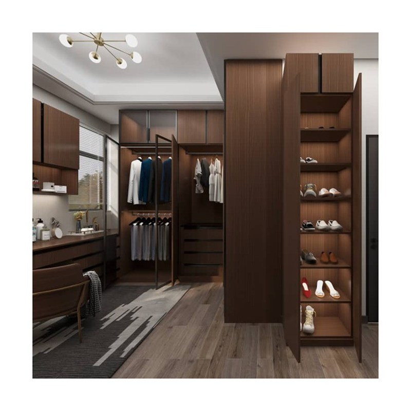 現代的な木製の衣類室 寝室用家具 デザインスタイル 2D / 3D